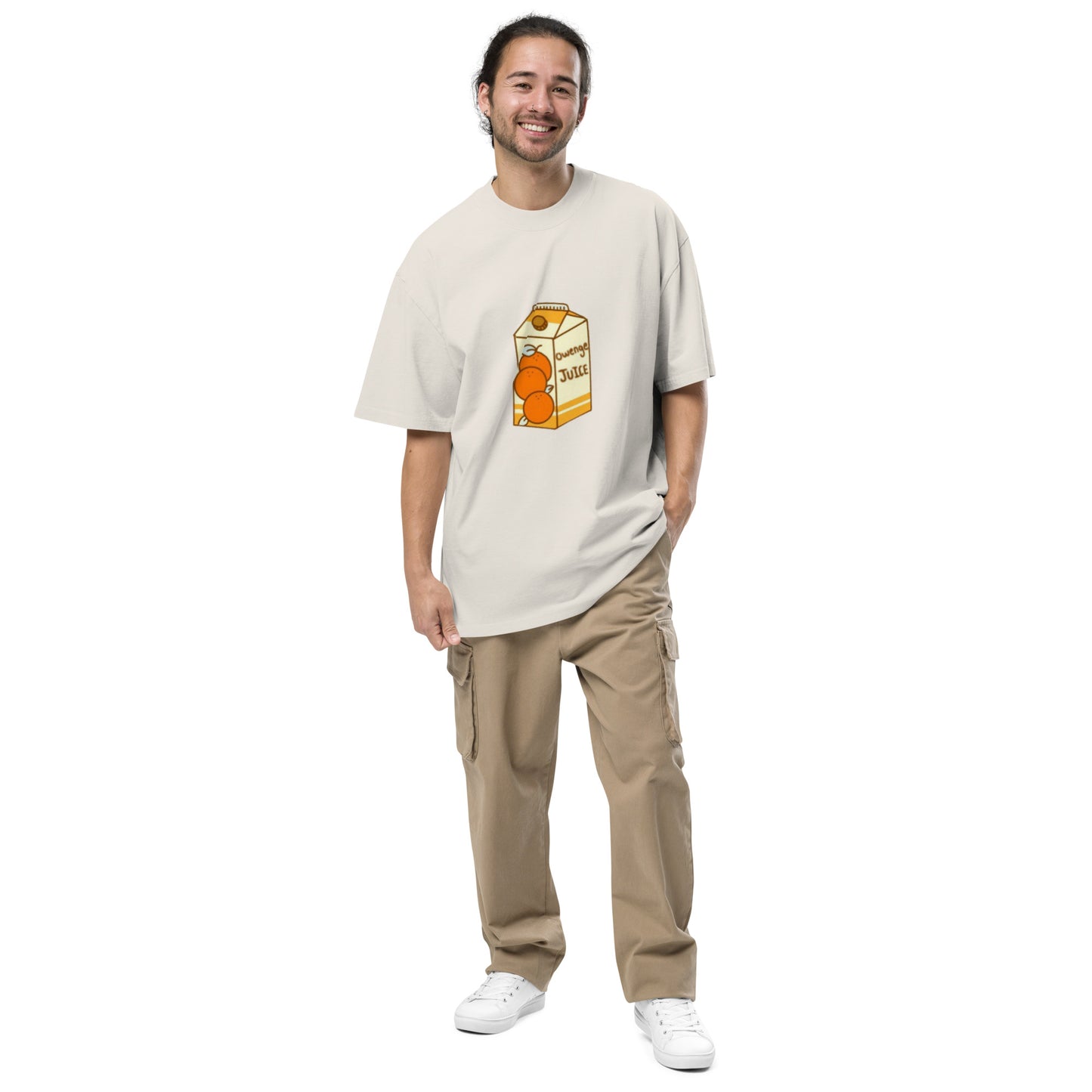 Oversized Owenge Juice faded t-shirt