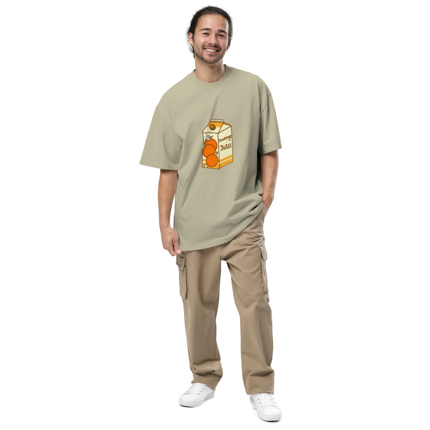Oversized Owenge Juice faded t-shirt
