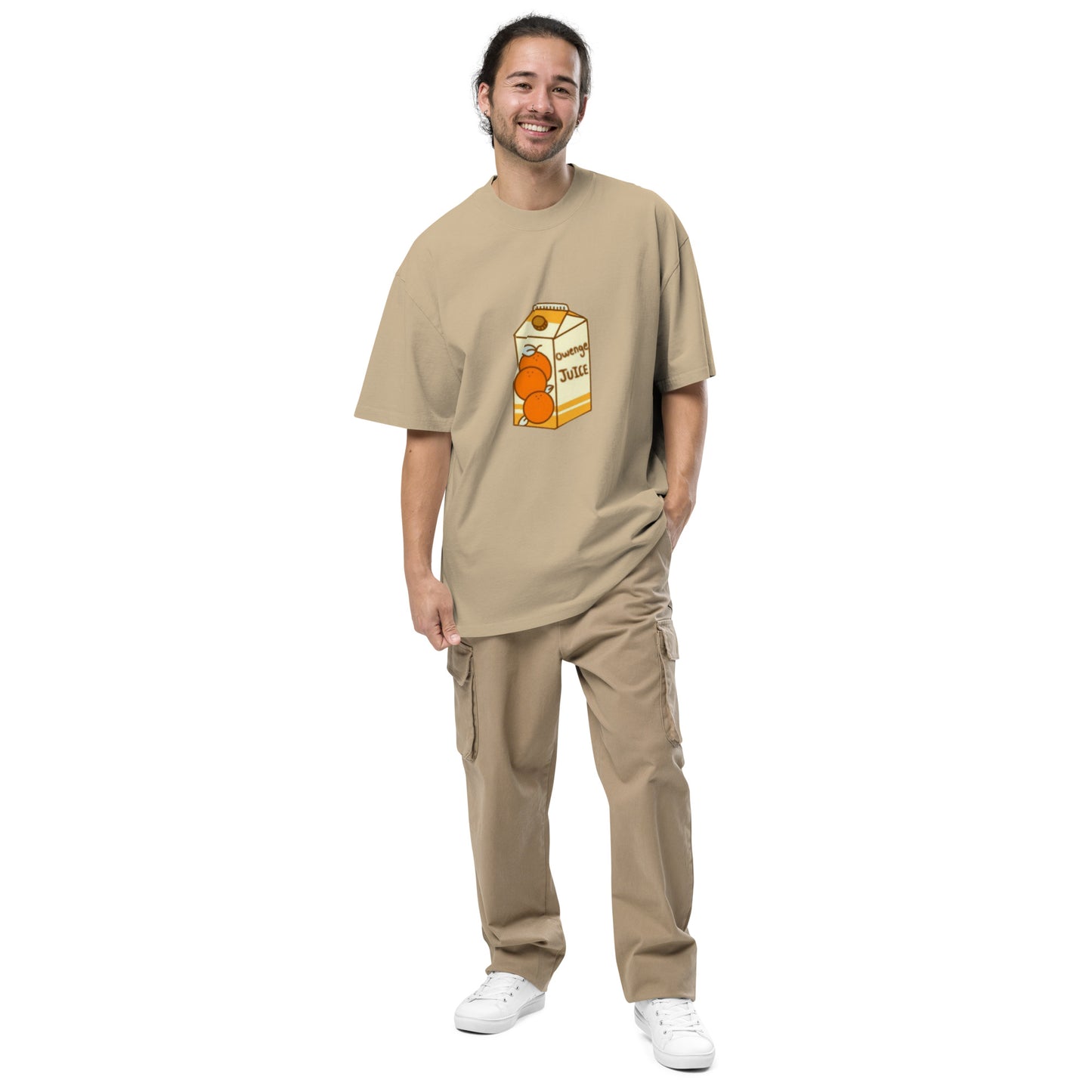 Oversized Owenge Juice faded t-shirt